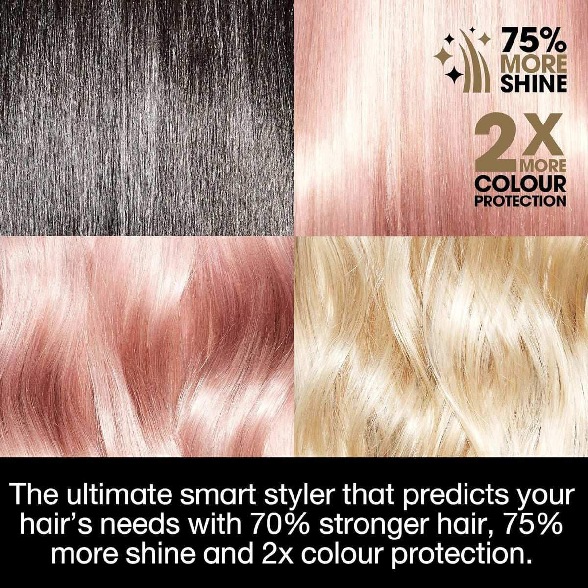 1-inch flat hair clip straightener, ceramic straightener, professional hair styling tool, suitable for strong hair texture, adding shine and protecting more hair color.