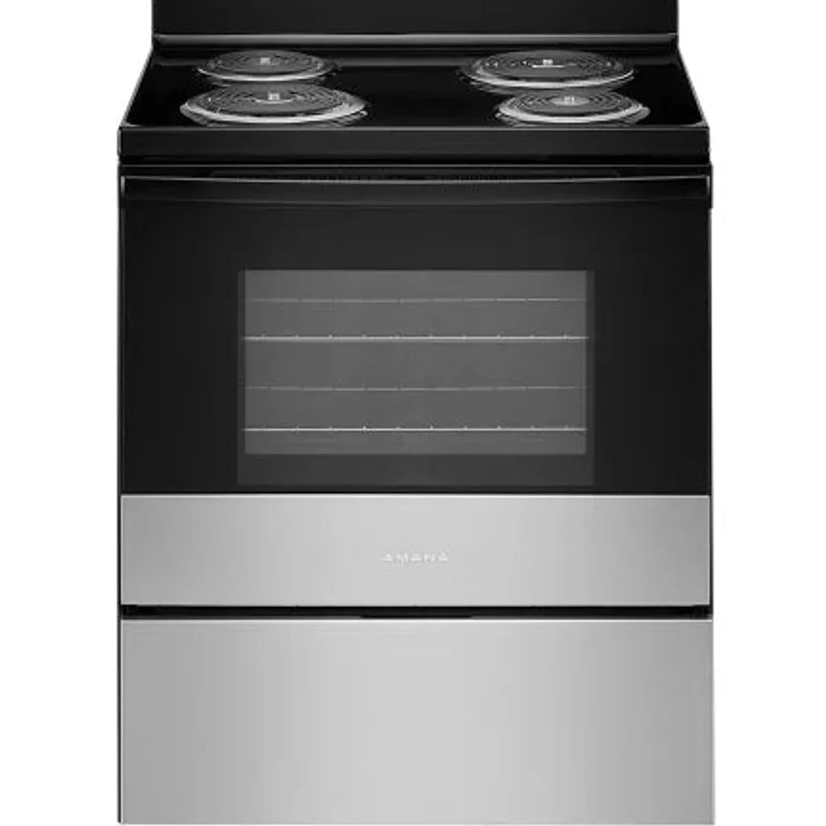 Amana 30 in. 4.8 cu ft. Electric 4 Element Range with Bake Assist