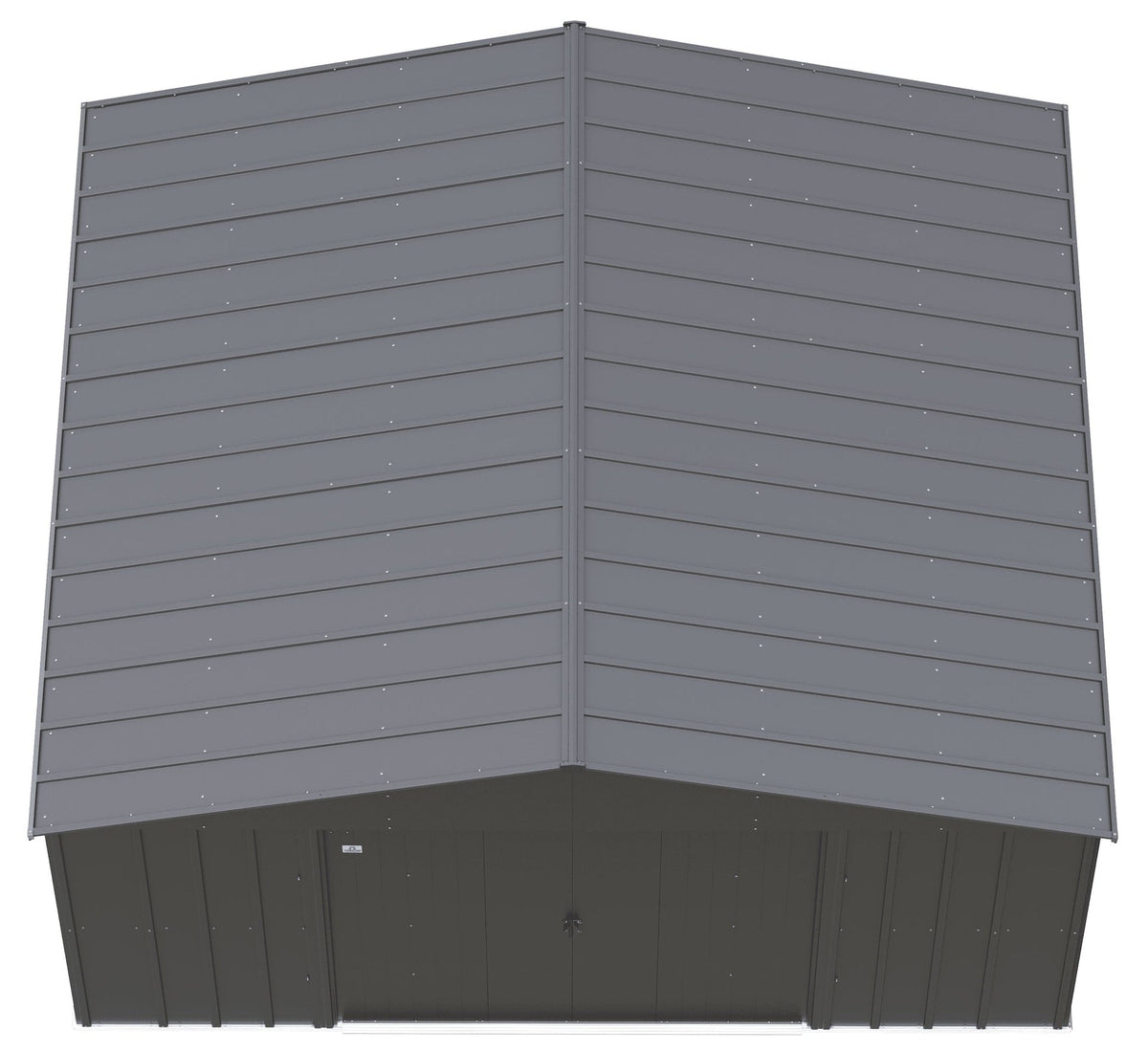 Classic 14x12-ft Charcoal Lockable Metal Shed