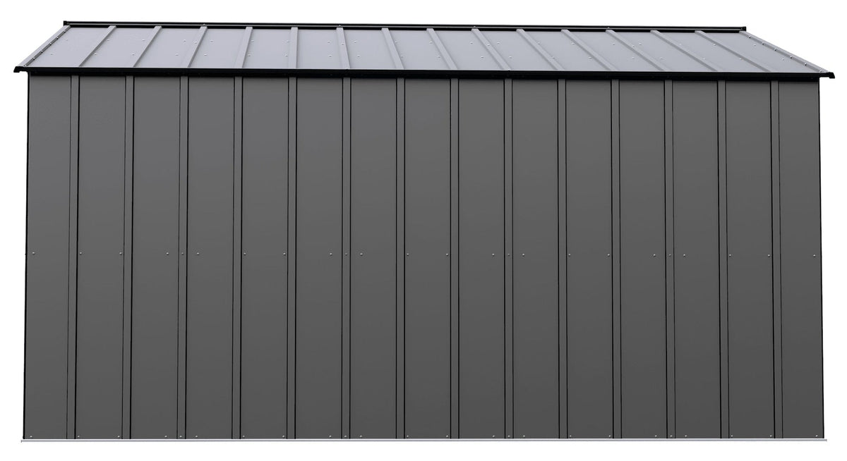 Classic 14x12-ft Charcoal Lockable Metal Shed