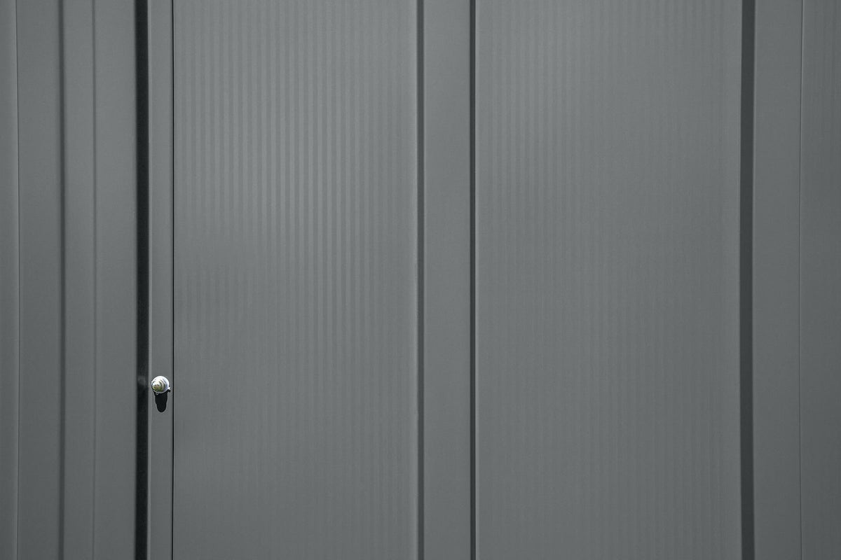 Classic 14x12-ft Charcoal Lockable Metal Shed