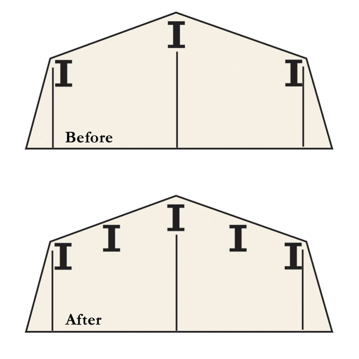 Roof Strengthening Kit for 6x5-ft and 8x6-ft Sheds
