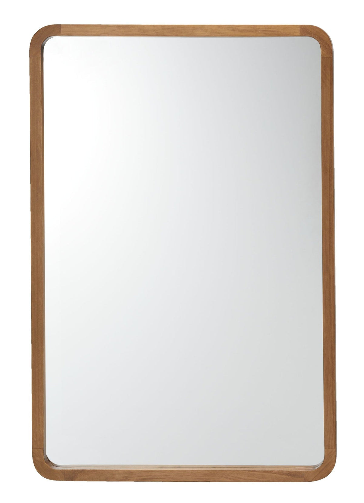 Springside Pearwood Rectangular Wall Mirror, Brown, 24 x 36-in
