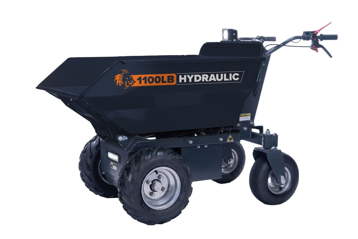 POWER by Marlon 1100 lb Self-Drive Electric Dump Cart