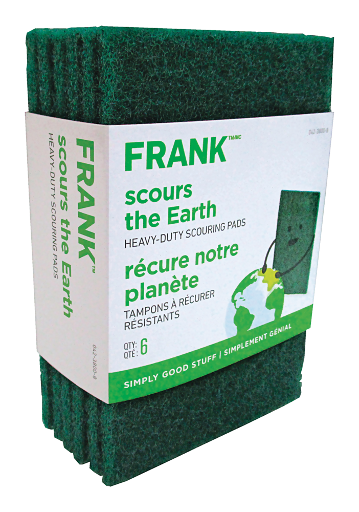 Heavy-Duty Scouring Pads / Scrub Sponges, 6-pk