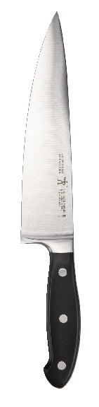Stainless Steel Fine Edge Forged Chef's Knife, Ergonomic Grip, 8-in