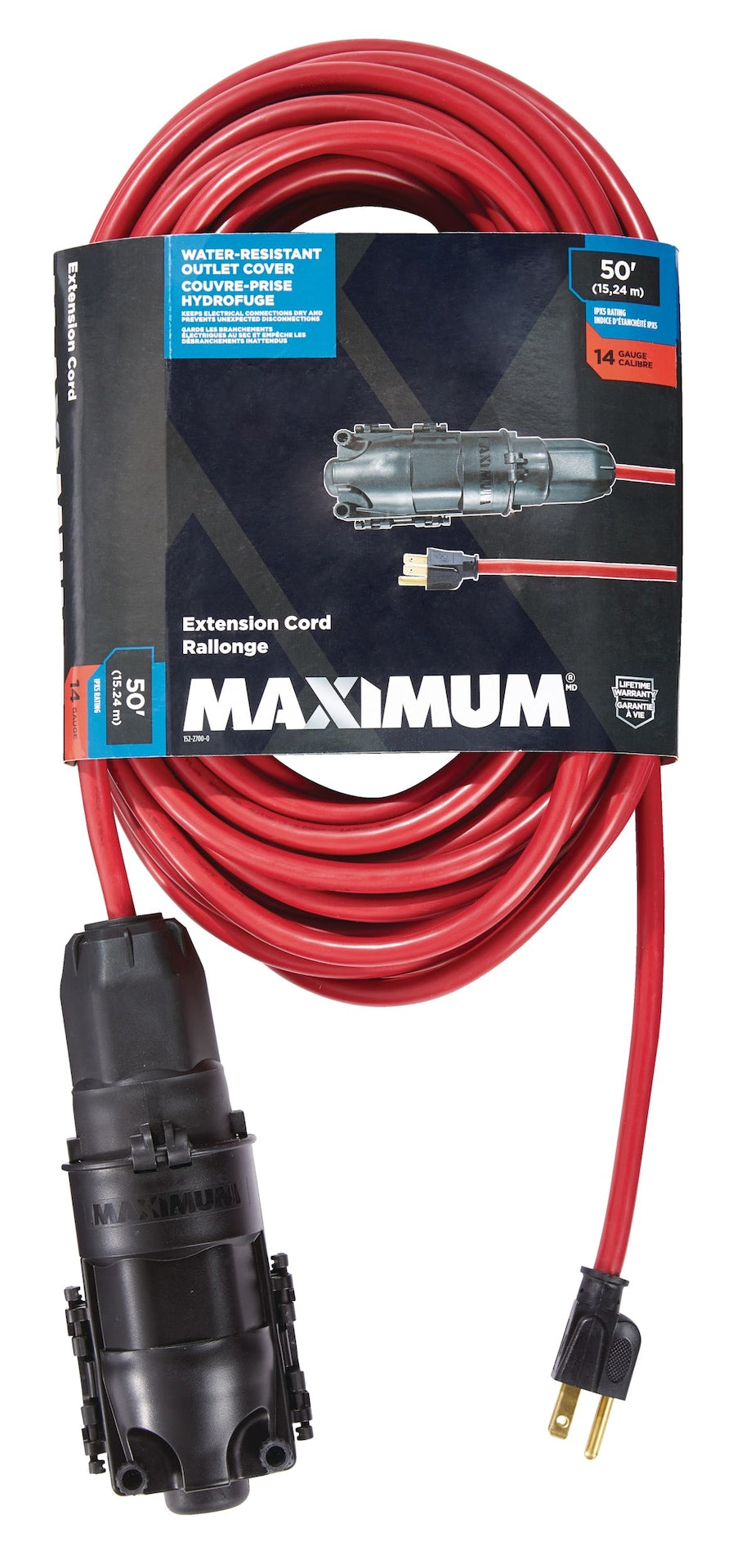 14/3 SJTW Weather-Guard Extension Cord, 50-ft