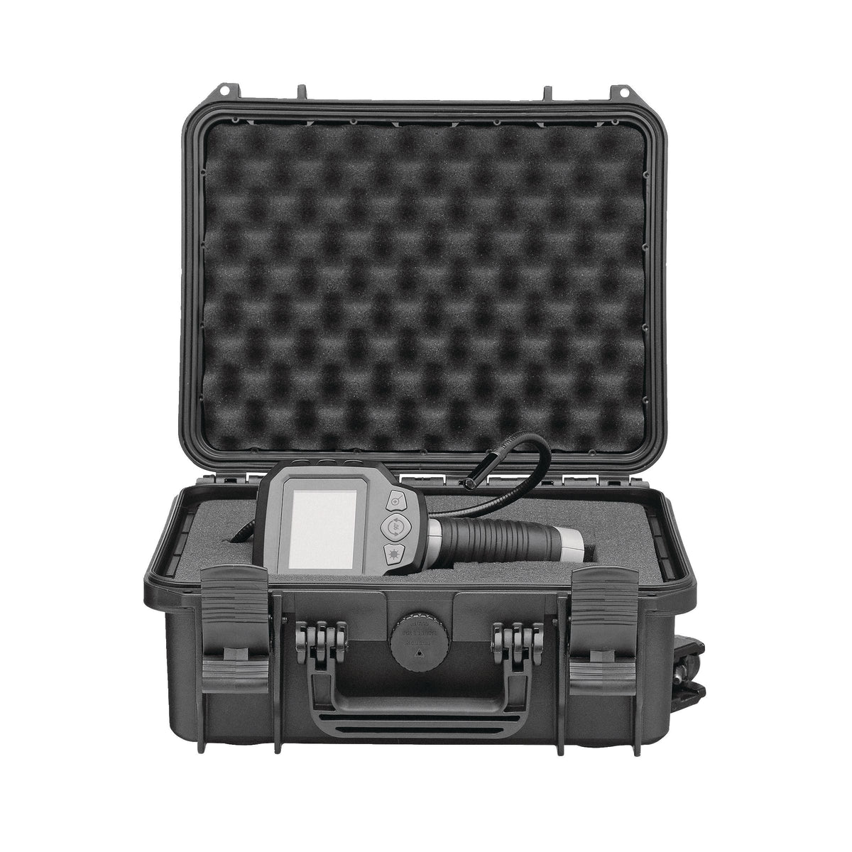 Portable IP67 Waterproof Storage Case with Foam Layers, Small, Black