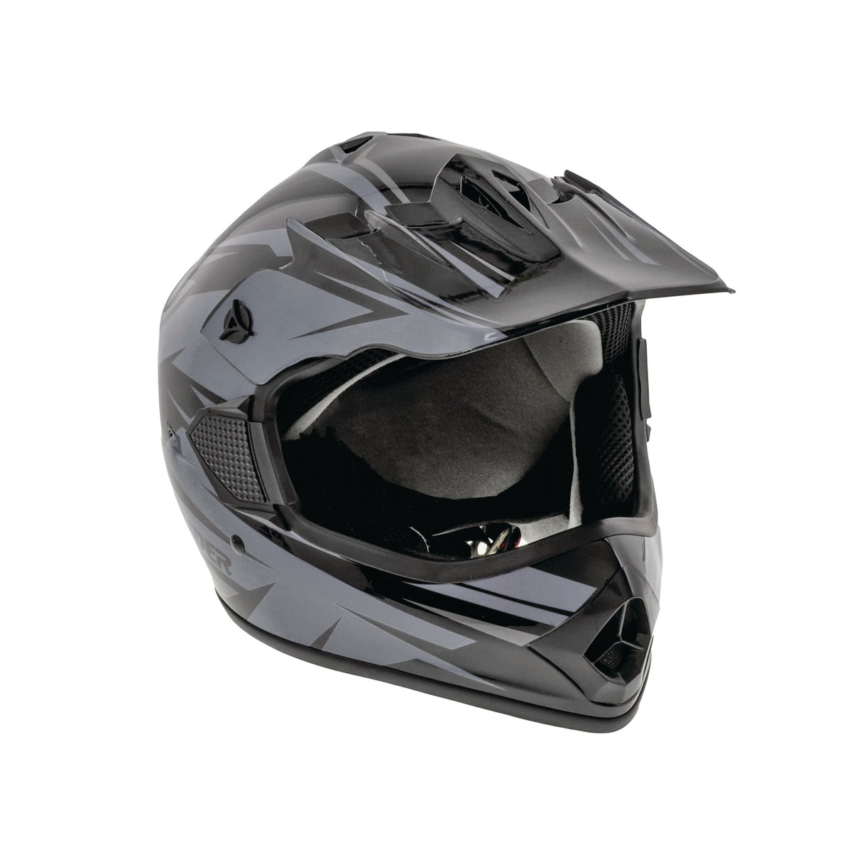 GX4 Youth Dirt Bike/ATV Helmet, Grey/Black, Assorted Sizes