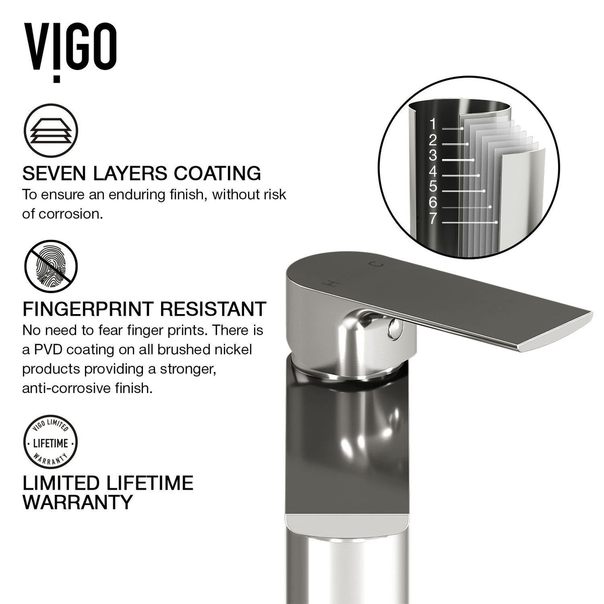 Palazzo Gothic Grey Bathroom Sink/Basin Set with Niko Faucet and Rectangular Vessel