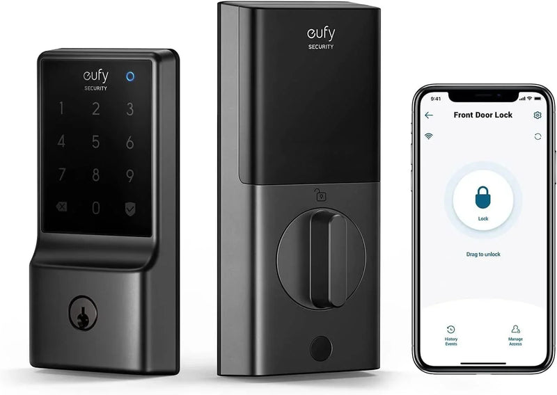 eufy Security Smart Lock C210, 5-in-1 Keyless Entry Door Lock, Built-in WiFi Deadbolt X7854