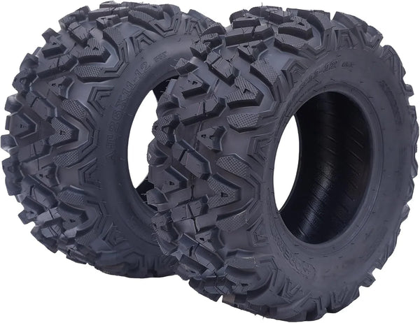26x12x12 Atv Tires, Set of 2 Atv Tires 26x12-12 6PR, All Terrain Atv/Utv Off-Road Tires, Black R2968