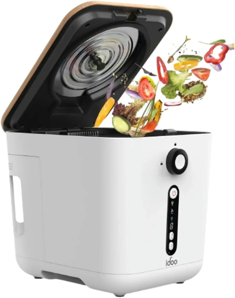 Upgrade version of the electric composting machine for the kitchen, 3-liter intelligent desktop composting machine, indoor without odor, equipped with detachable activated carbon filter, automatic food recycling composting machine T8994