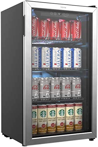 hOmeLabs Beverage Refrigerator and Cooler – 120 Can Mini Fridge A1916
