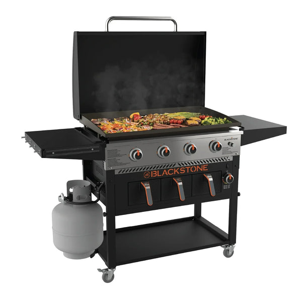 4-Burner 36" Propane Outdoor Griddle with Air Fryer and Hood J0829