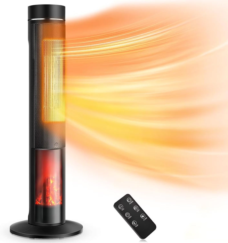Airchoice 1500W 36 in Ceramic Tower Space Heater, 3 Heat Settings, Adjustable, for 300 sq ft S9302
