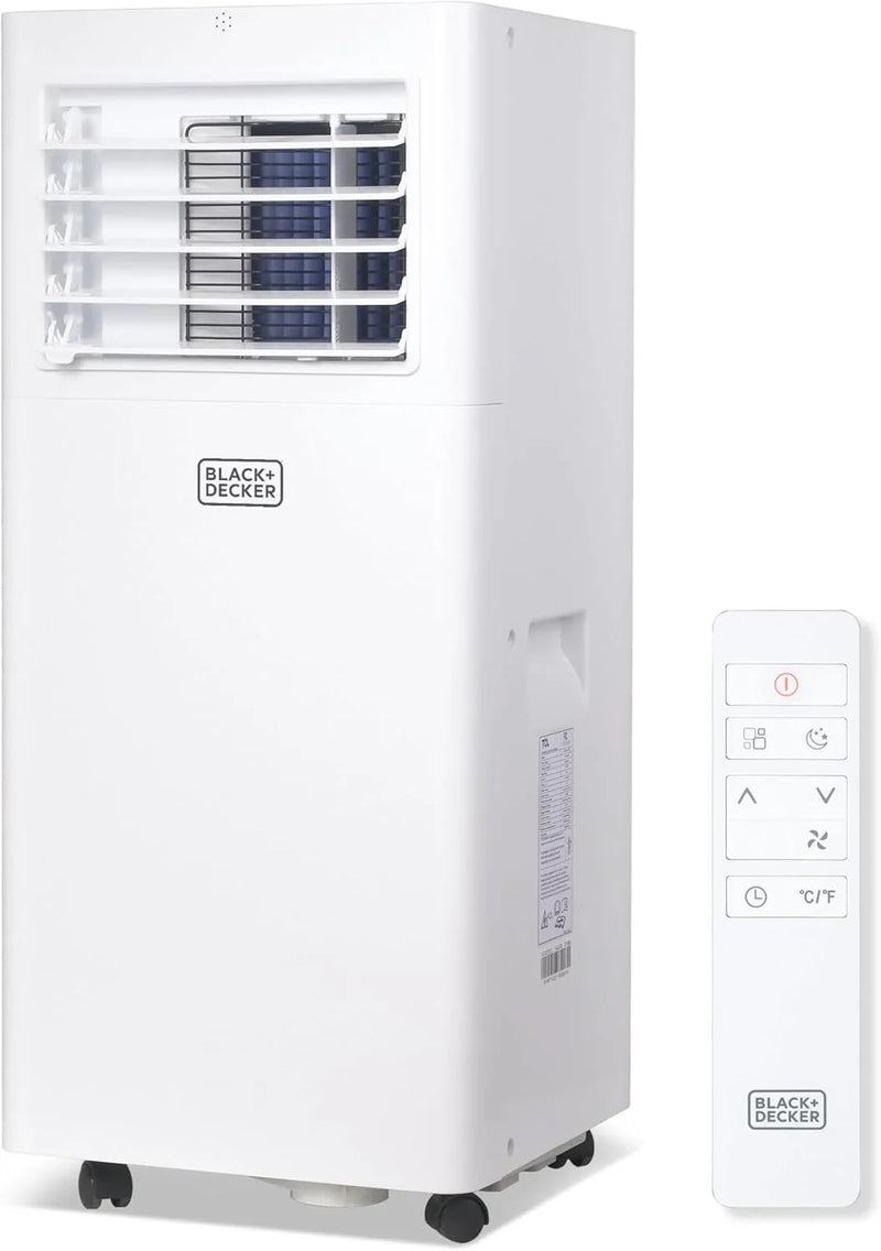 Portable Air Conditioner, 12,000 BTU (8,000 BTU SACC) for Rooms up to 550 Sq. Ft., Portable AC with Follow Me Remote Control and Window Kit, BPACT12WT, White O7781