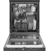 GE 24 Stainless Steel Portable Dishwasher With Sanitize Cycle