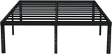 EMODA Queen Bed Frame No Box Spring Needed 18 Inch Heavy Duty Metal Tall Platform Bed Frame