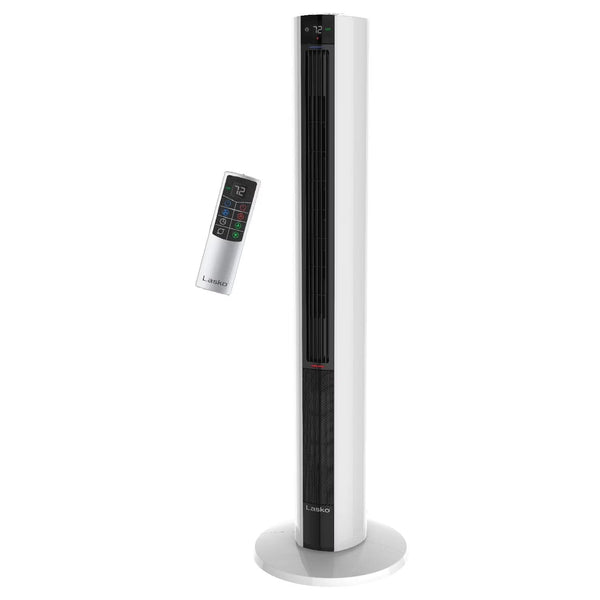 42 in 1500W All Season Tower Fan Space Heater with Timer and Remote, White, FH500 U4985