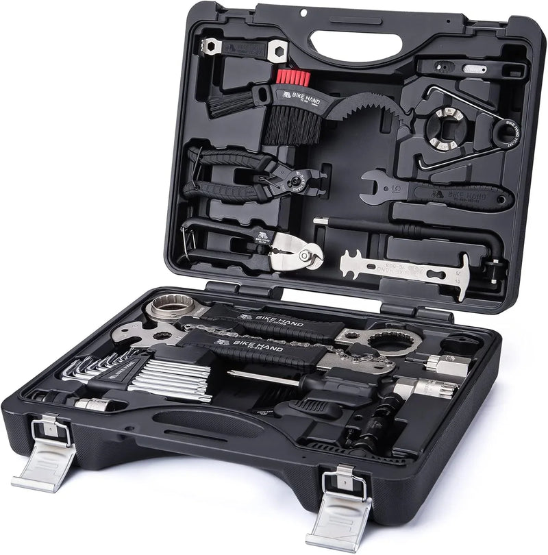 Bike Bicycle Repair Tool Kit 34 Piece Multi Tool Bicycle Maintenance Set for Road Bikes and Mountain Bikes with Tool Box O1837
