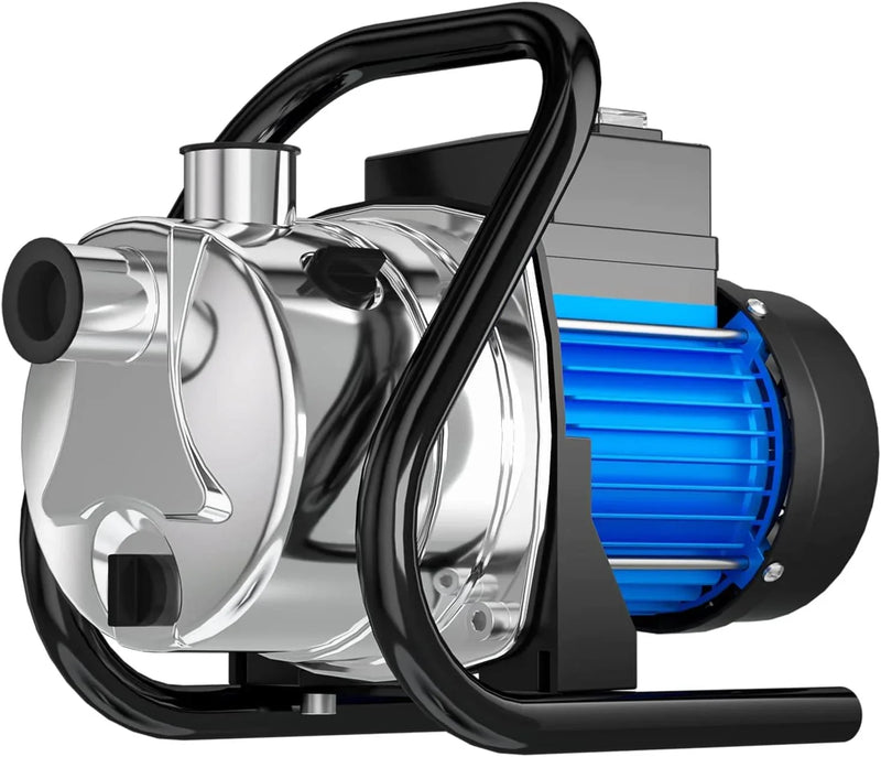 1.6 HP Portable Water Transfer Pump 1500 GPH Electric Shallow Well Pump Garden Booster Pumps for Draining Irrigation Lawn Farm Water Removal T3944