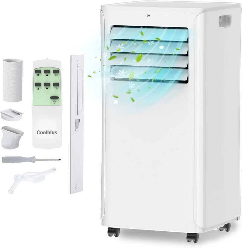 8500 BTU Portable Air Conditioners Cool Up to 360 Sq.Ft,3 IN 1 portable ac unit with Remote Control/LED Display/24Hrs Timer/Window Installation Kit & Screwdriver,White H2873
