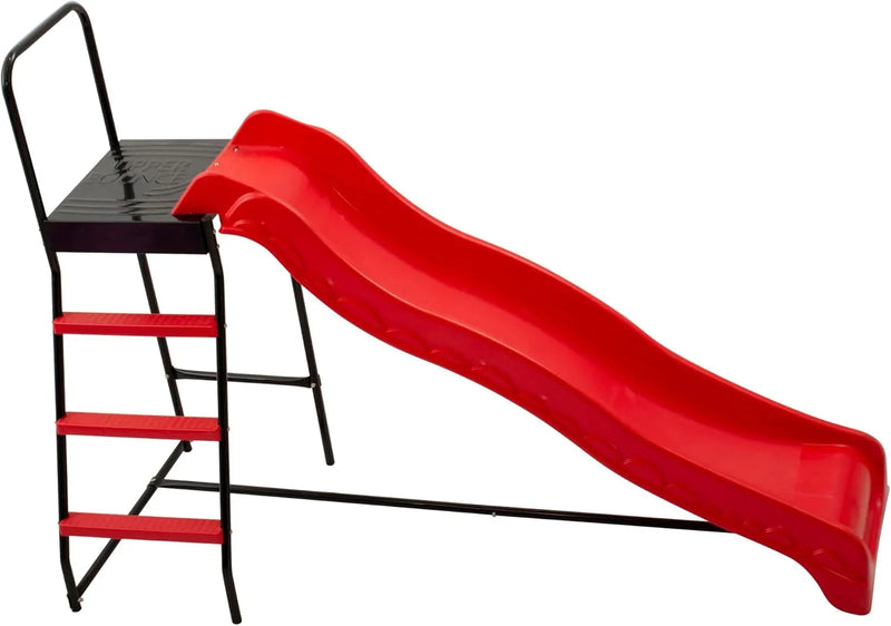 Trampoline Step N Slide | Fun Indoor & Outdoor Ladder and Wave Slide Set – Perfect for Round or Rectangle Trampolines with or Without Net D3489