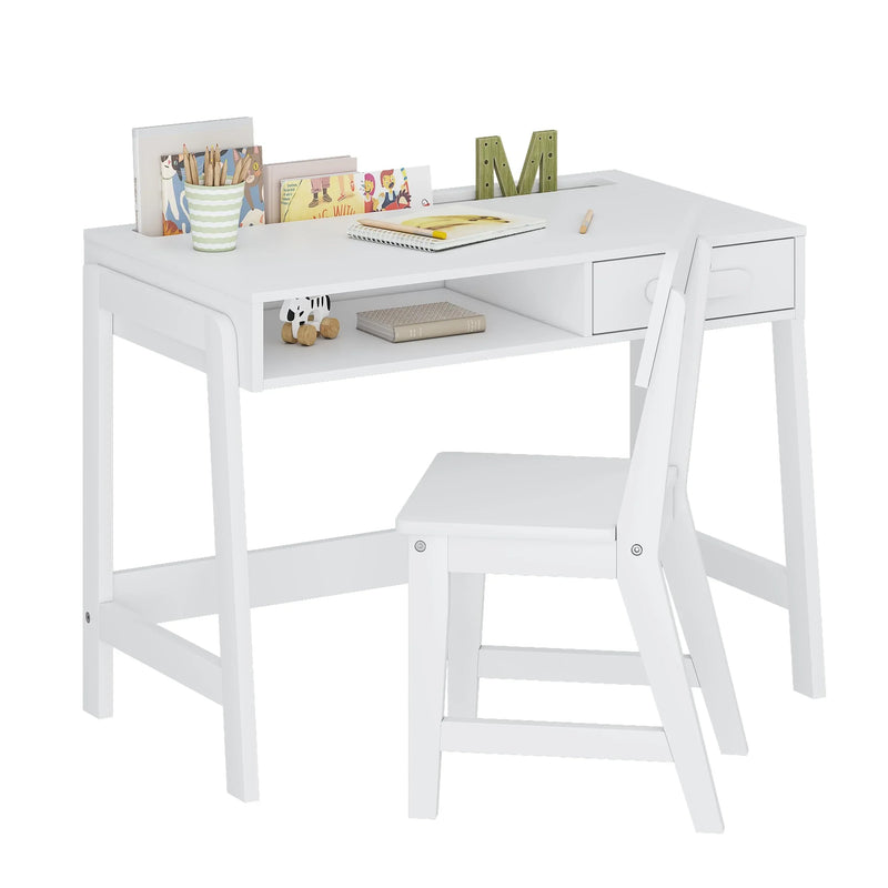 Kids Desk and Chair Set for Kids with Drawers V4621