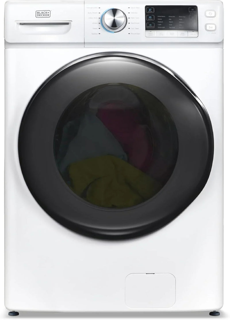 0.9 Cu. Ft. Portable Washer, 6.6 lb. Capacity Washing Machine for Homes & Apartments, 5 Wash Cycles, Quick Connect Sink Adapter and Drain Hose Included, Transparent Lid, BPWM09W, White C3469
