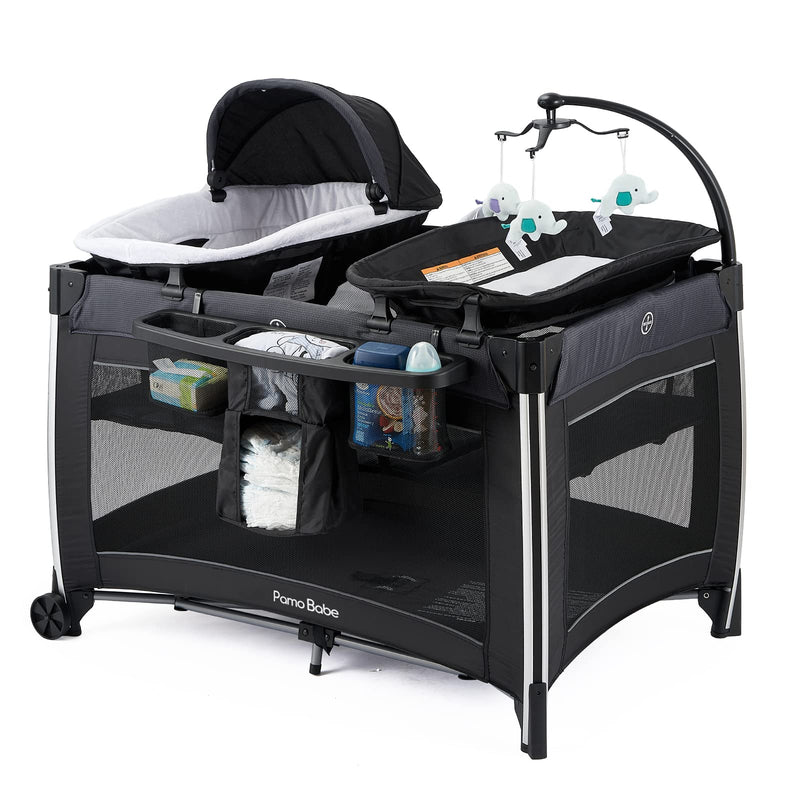 4 in 1 Portable Baby Crib Deluxe Nursery Center X9599