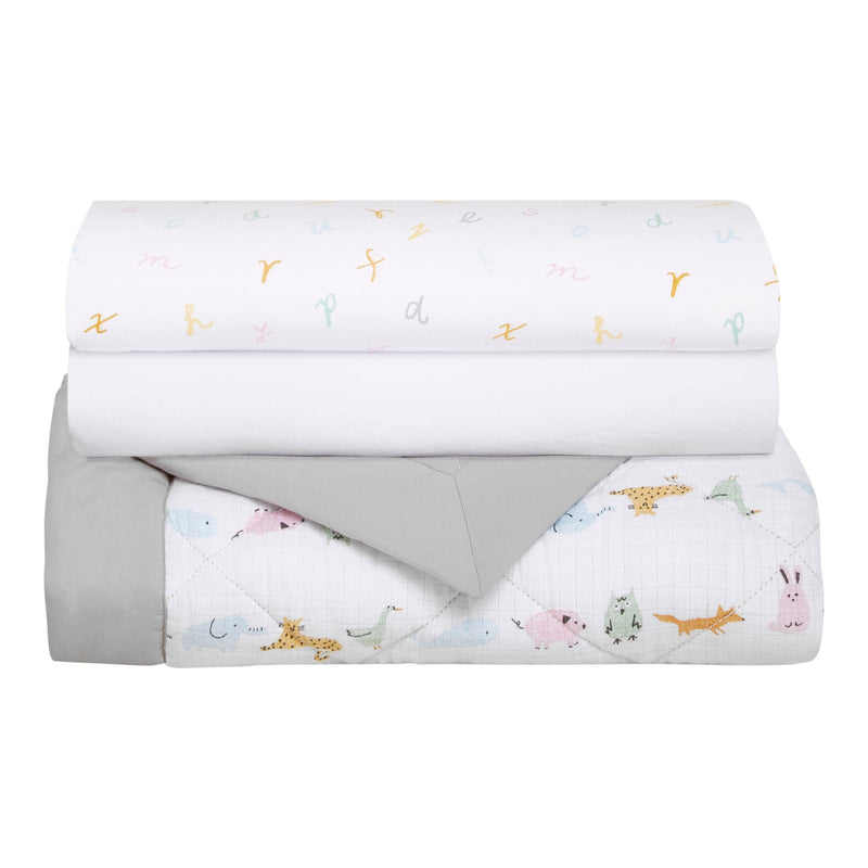 Alphabet Animals Bedding Set, 3-pc X1333