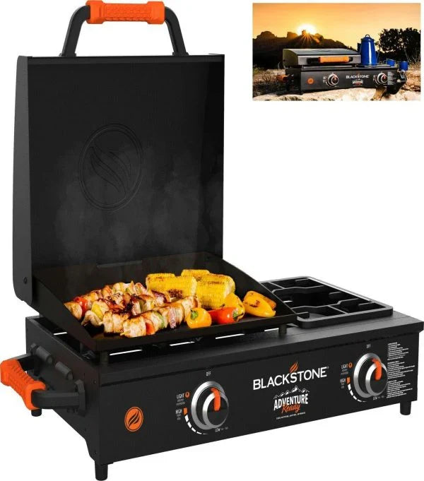 adventure ready 17 inch tabletop griddle with range top black H6973