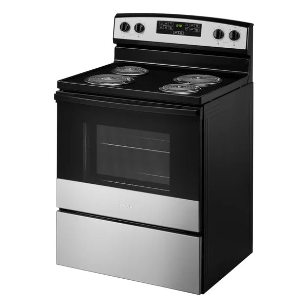Amana 30 in. 4.8 cu ft. Electric 4 Element Range with Bake Assist K1627