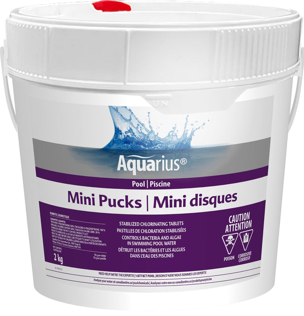 Mini Pucks Stabilized Chlorine Tablets, 2-kg W2694
