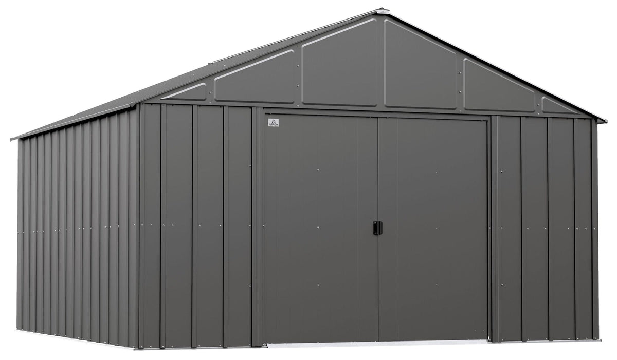 Classic 12x12-ft Charcoal Corrosion-Resistant Metal Shed