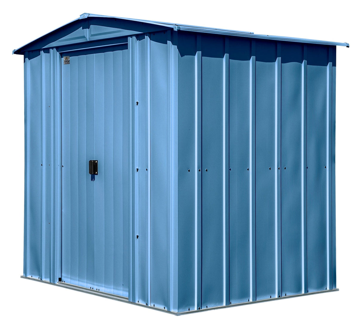 Classic Galvanized Steel Storage Shed, Blue Grey, 6-ft x 5-ft