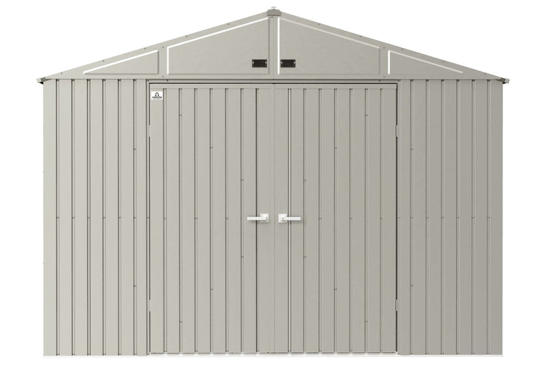 Elite 10x14-ft Cool Grey Corrosion-Resistant Steel Shed M2790