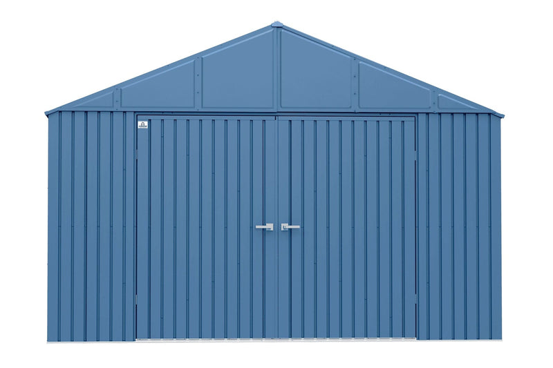 Elite 12x12-ft Blue Grey Corrosion-Resistant Steel Shed N0433