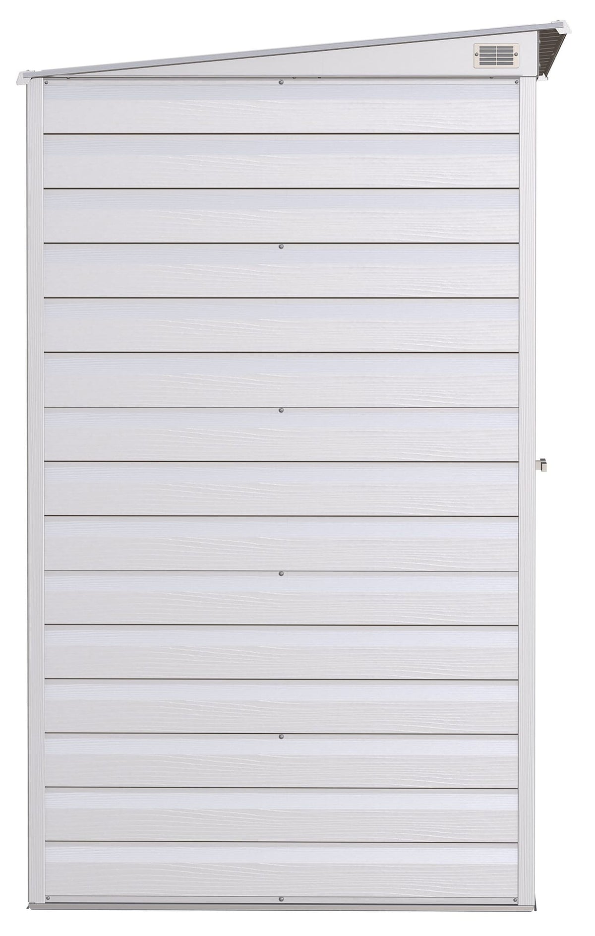 Select Galvanized Steel Storage Shed, Flute Grey, 10-ft x 4-ft