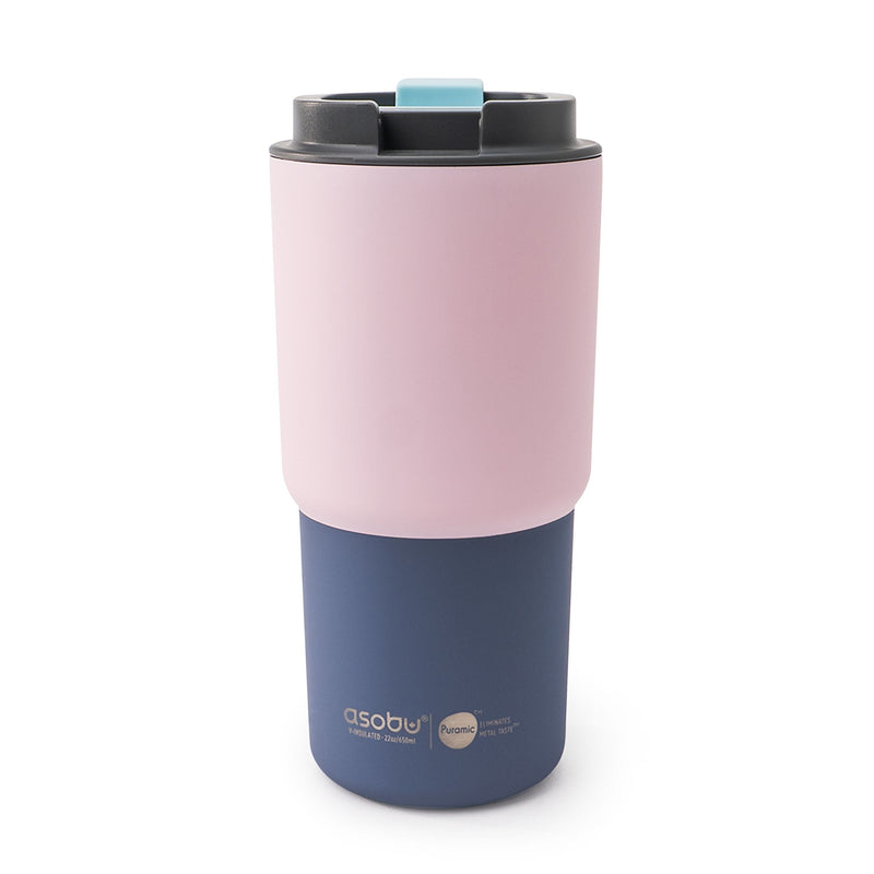Pick-me-up Ceramic Travel Mug, 22-oz, Pastel Pink K9417