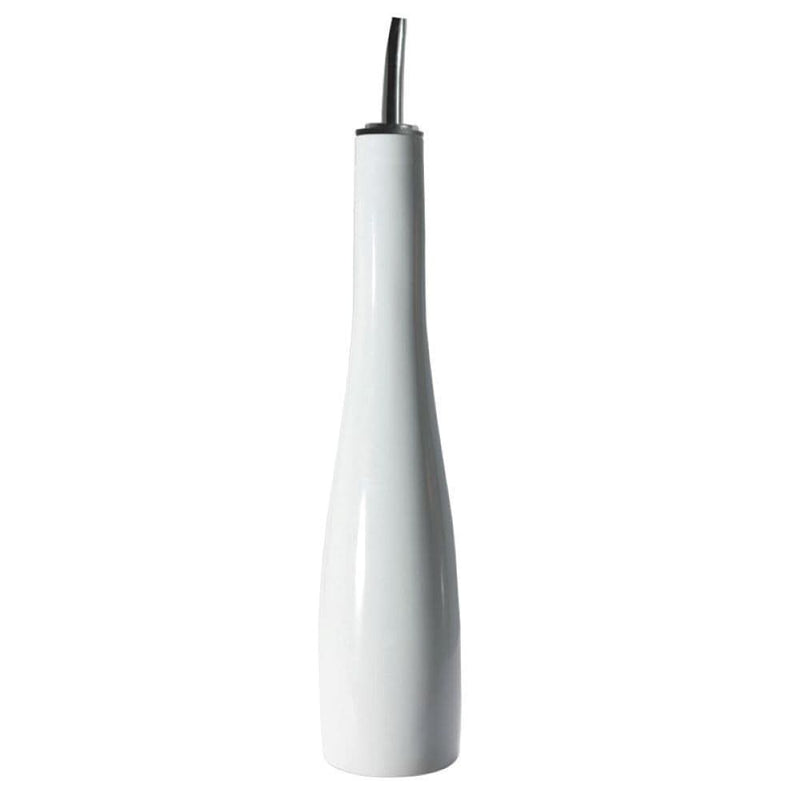 Porcelain Oil Bottle with Pouring Spout, 16-oz, White S5018