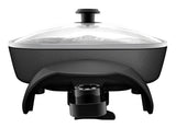 Family-Sized Non-Stick Electric Skillet, Black, 12x15-in