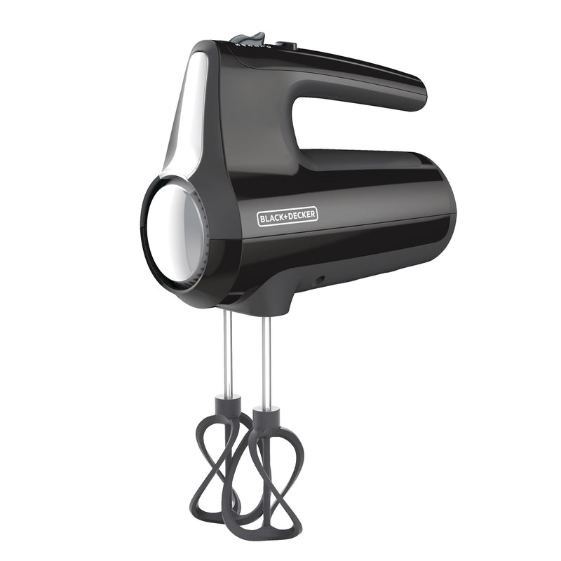 Helix Hand Mixer, Premium Performance 5 Speed Hand Mixer, Includes 5 Attachments and Case, Black A4789