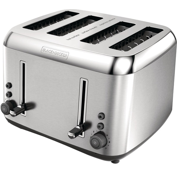 Toaster Kitchen Tools Extra Wide with 7 Settings, Stainless Steel, 4-Slices J1089