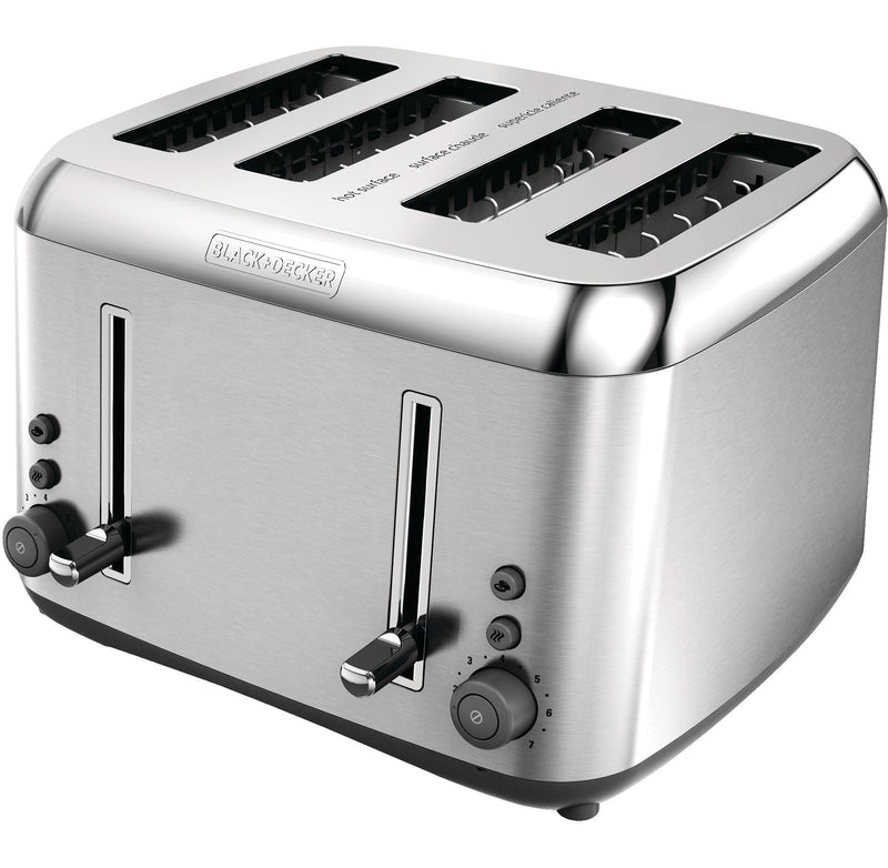 Toaster Kitchen Tools Extra Wide with 7 Settings, Stainless Steel, 4-Slices J1089