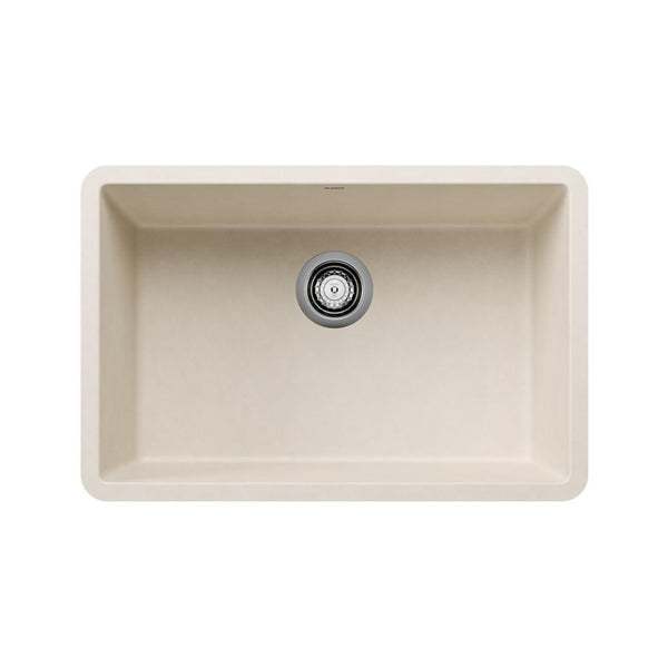 Precis 27-in Single Bowl Undermount Kitchen Sink, Soft White T4382