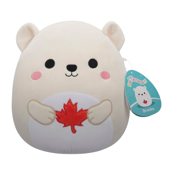 Canada Day Polar Bear Plush, 8-in V6884