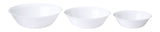 Athena Opal Glass Serving Bowl Set, White, 3-pk