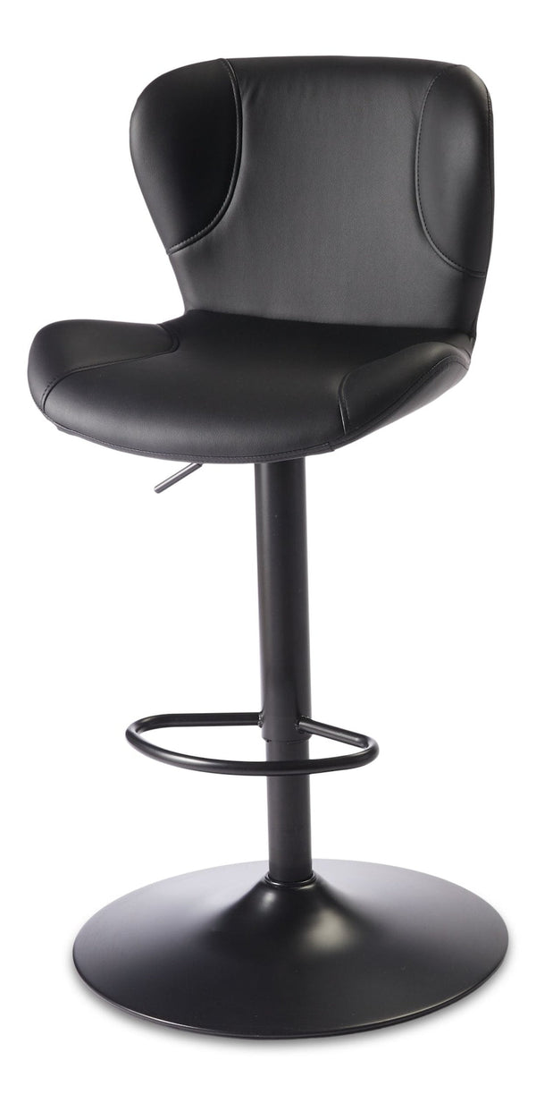 Burnaby Gas-Lift Bar Stool, Black X1609